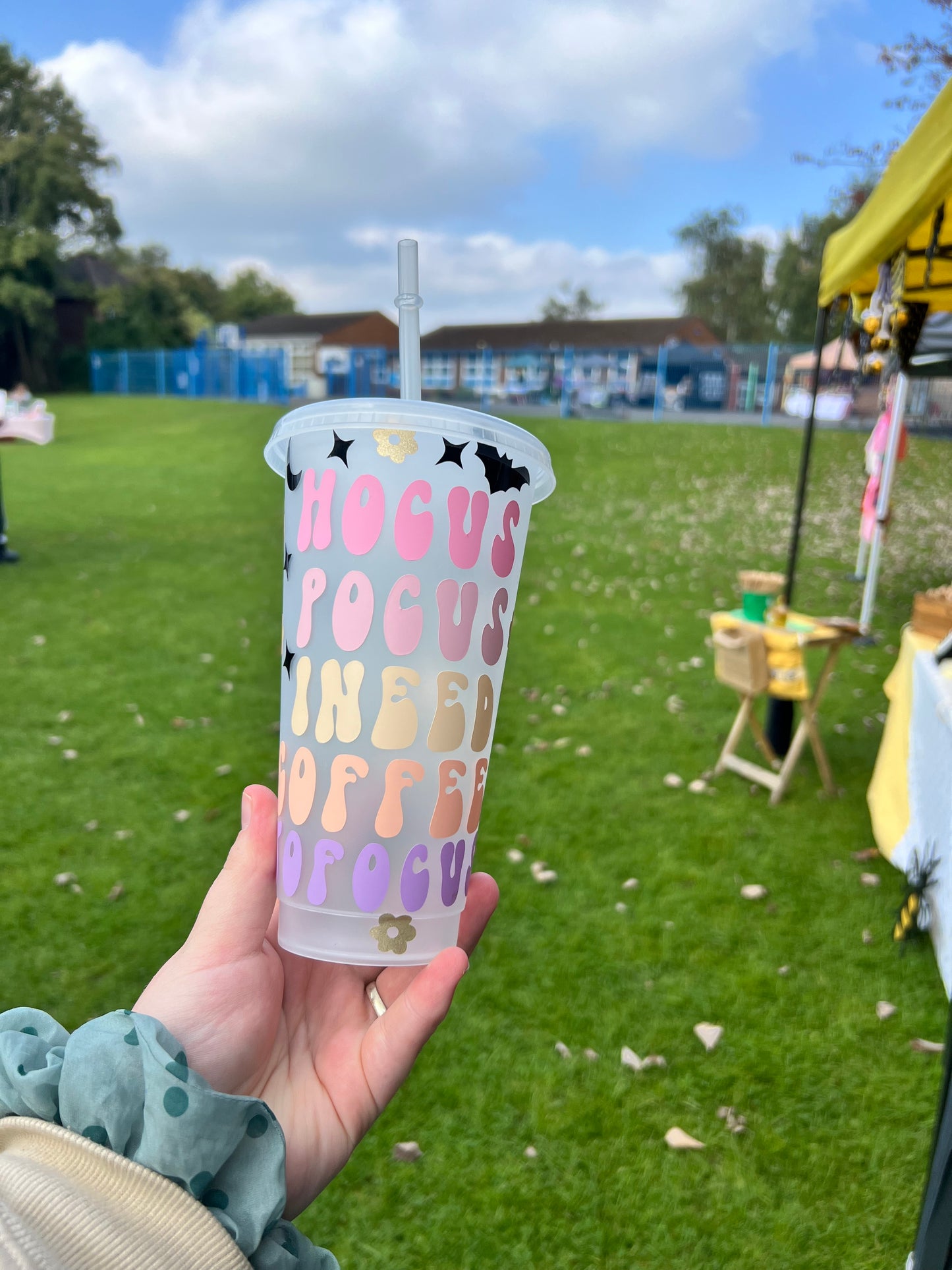 “I Need Coffee to Focus | Plastic Cold Cup