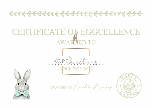 Easter Bunny Certificate
