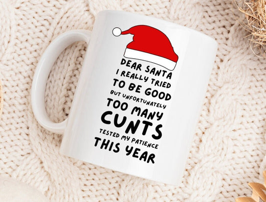 Dear Santa Adult Mug.