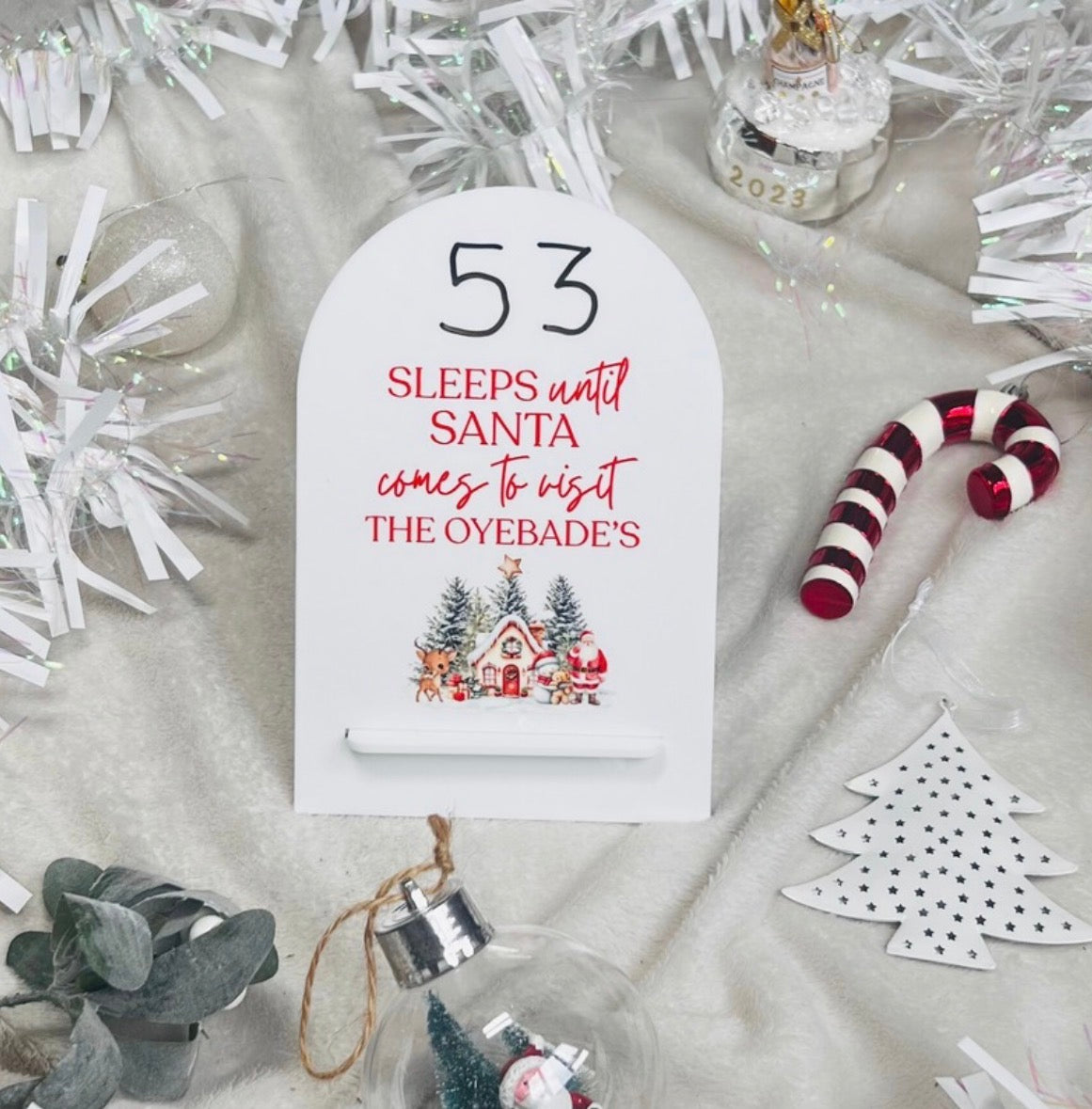 Christmas Countdown Sign