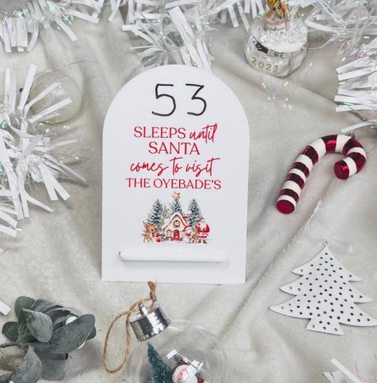 Christmas Countdown Sign
