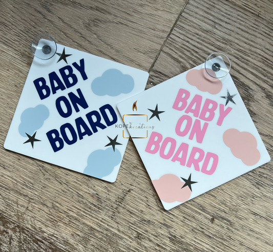 Baby/children on board signs