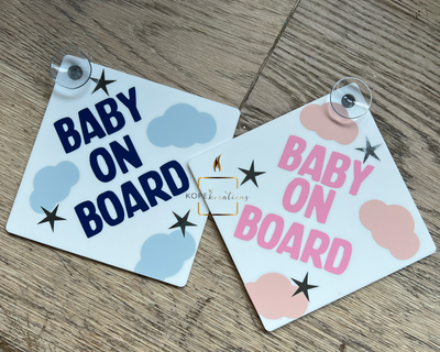 Baby/children on board signs