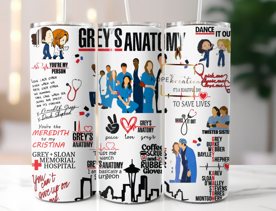 Grey’s 20oz Stainless Steel Tumbler